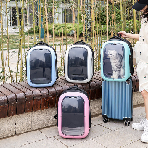 Factory direct supply cat bag for outdoor use, portable shoulder bag, breathable space capsule, foldable cat bag, pet travel backpack