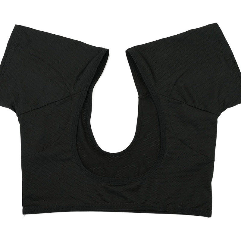 Пятно сетчатый жилет подмышками с абсорбируемыми подушками с короткими рукавами жилет с короткими рукавами впитывает пот под подмышками