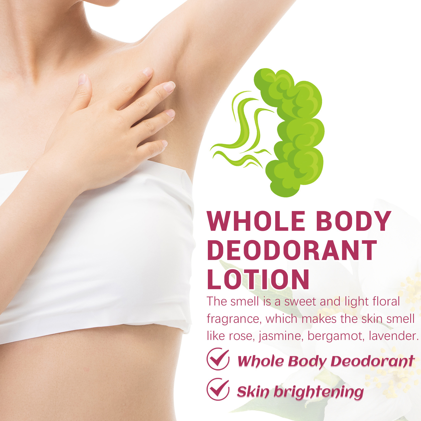 West&Month Body Deodo: Geur, Zweet, Geurreiniging, Okselbleken, Warm en Verfrissend_voghion.com