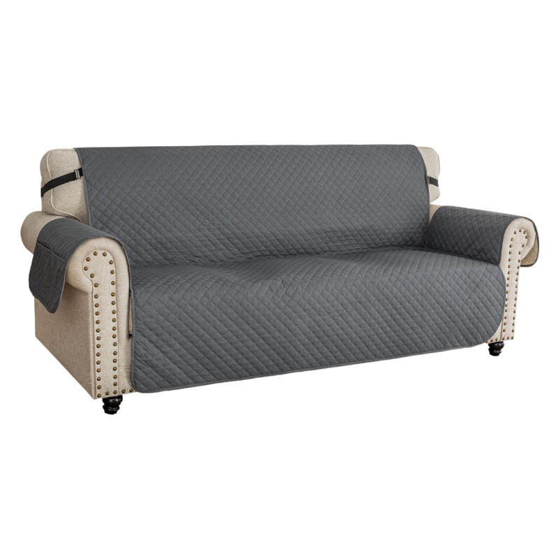 Cojín de sofá para mascotas impermeable y antideslizante al por mayor, adecuado para todas las estaciones, funda de sofá integrada, diseño de tela simple.