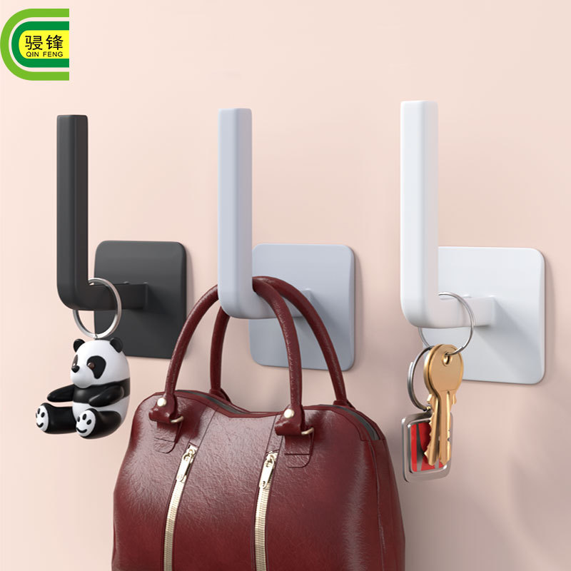 Punch-free Hook Seamless Strong Sticky Hook Hallway Coat Bathroom Wall Door Creative Multi-functional Hanger