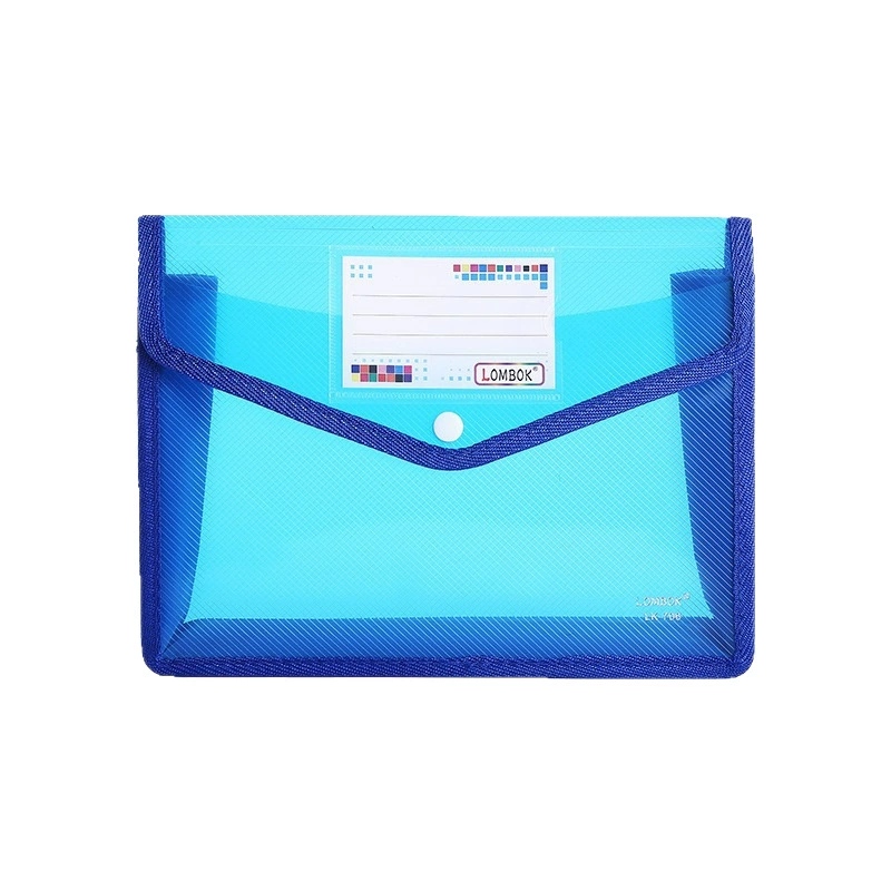 A4 file bag snap-on size student stationery office file file classification