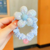 Children's hair rope solar-powered, cute ponytail, hair accessory, no hair damage, flowered