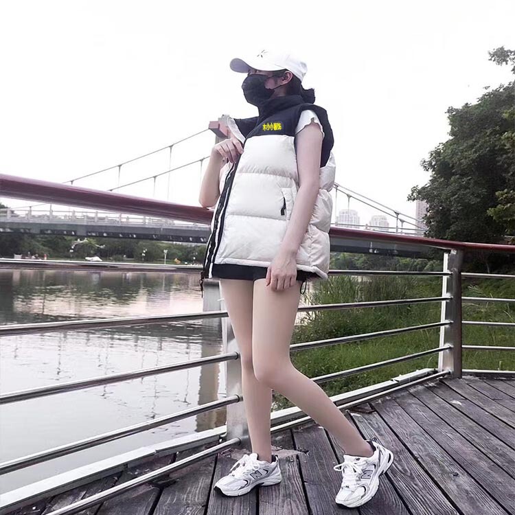 North Face 1996 Vest Jacket Autumn/Winter Unisex Casual Cross-Border Stand Collar Embroidered Sleeveless Vest