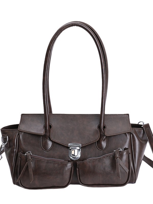 Bolso de mujer transfronterizo nuevo retro bolso de mano gran capacidad de piel de cera de aceite alta sensación de mochila de viaje universal