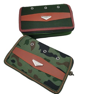 New men's canvas mobile phone bag increased 5.8 inch horizontal waist bag spot factory direct wear belt mobile phone bag