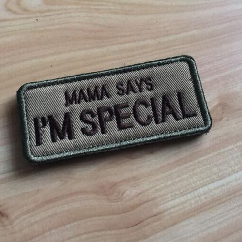 Cloth patch, Mom said I am special, exquisite embroidered Velcro patch, outdoor accessories armband, backpack patch