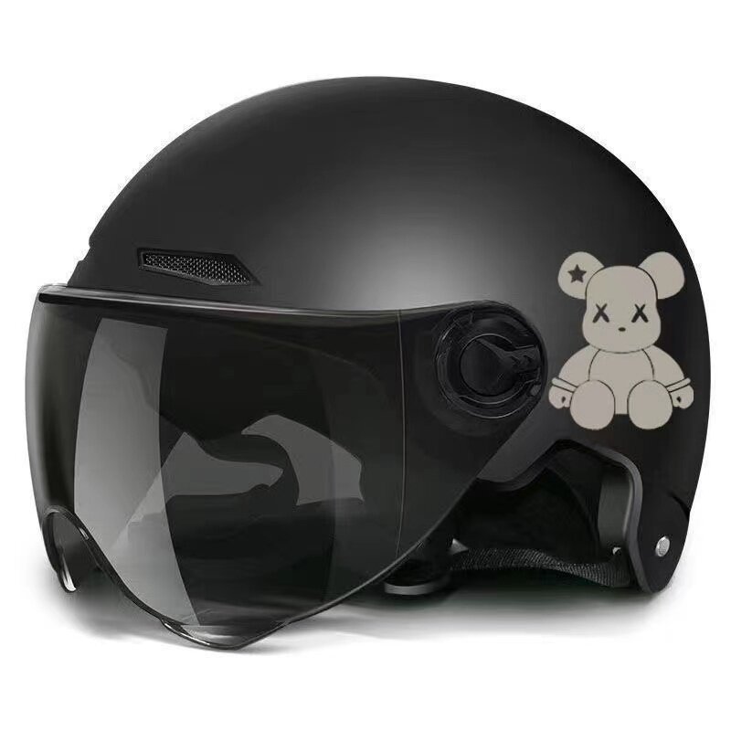 New national standard certified electric motorcycle helmet for men and women, sun protection, suitable for summer and all seasons, universal safety helmet