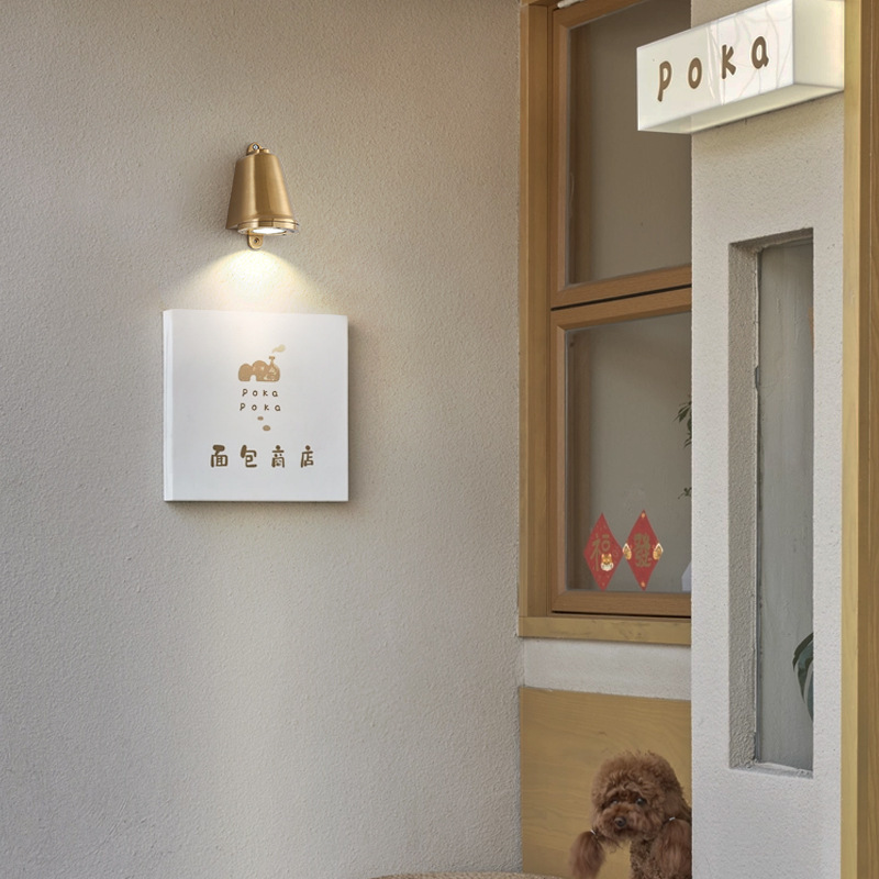 Industrial Style Outdoor Wall Lamp, Door Head Spotlight, Retro Vintage Clothing Store Entrance Sign Light