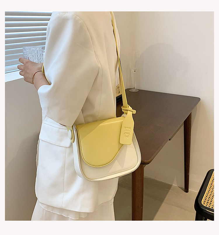 Korean Fashion Hit Color Messenger Small Square Bag display picture 3
