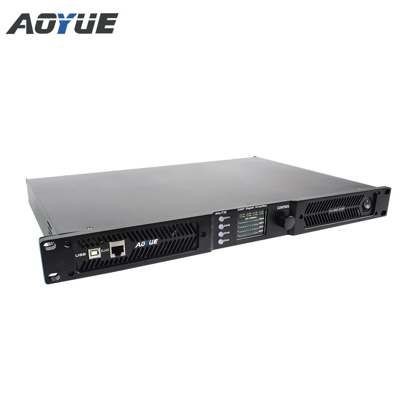Aoyue amplificador digital K4-800 DSP 1u 4 canales 800W estéreo amplificador profesional