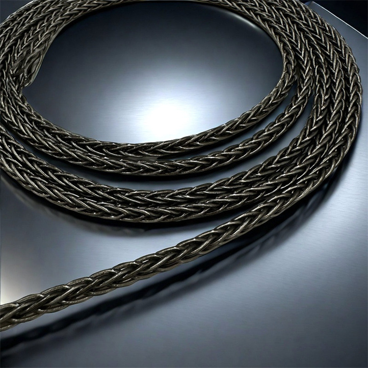 单晶铜 枪灰色线材 8股编织200芯 单晶铜 8股编制 镀银线材