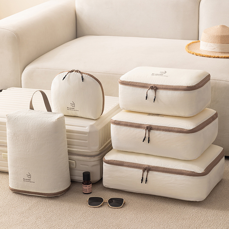 Cross-Border Travel Nylon Five-Piece Set of Multi-Functional Storage Bags, Convenient Suitcase Storage Bag Set, Portable Organizing Bag