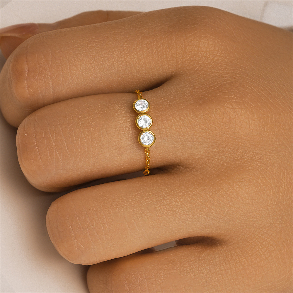 2g Weight Zircon Inlay Material Rings Classification Adjustable Ring Size 1 Piece Quantity Daily Occasion 925 Sterling Silver Material Geometric Pattern All Seasons Season Women's Gender Plating, Inlay Design IG Style Style 925 Sterling Silver Zircon Geometric Rings 925 Sterling Silver Rings 14