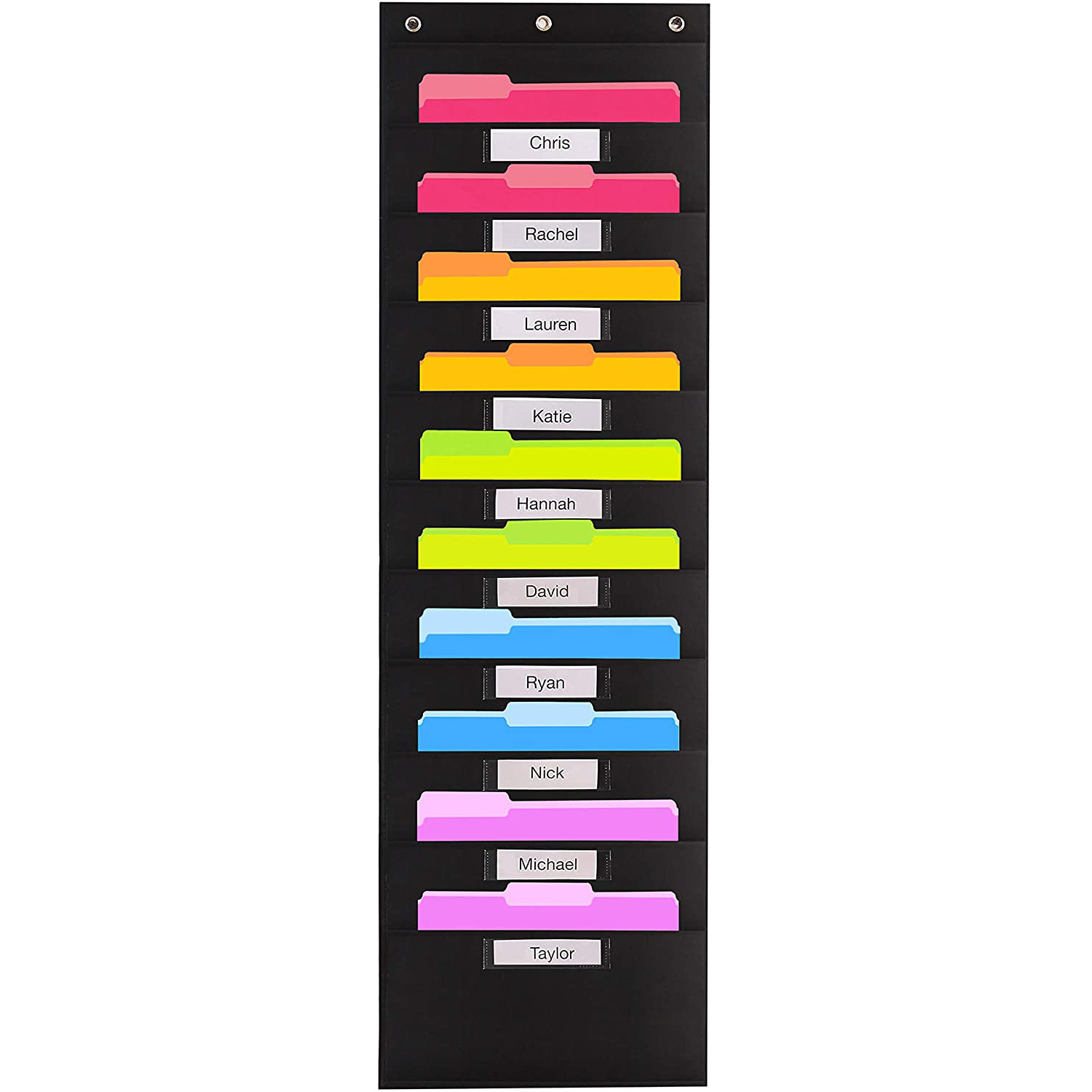 Oxford cloth office door back folder hanging bag five-compartment pocket student books and magazines book storage bag