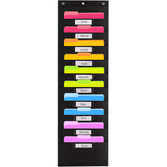 Oxford cloth office door back folder hanging bag five-compartment pocket student books and magazines book storage bag