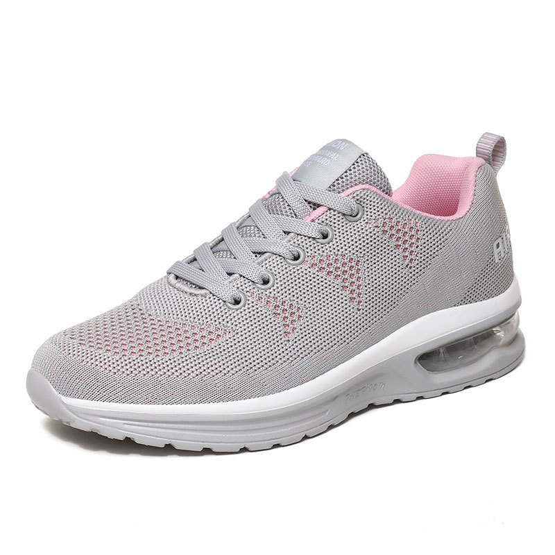 42 zapatos de tamaño grande 2021 primavera y otoño zapatos de mujer transfronterizos aire acolchado tejido volador zapatos deportivos de carreras casuales zapatos de viaje zapatos de malla skate image 8