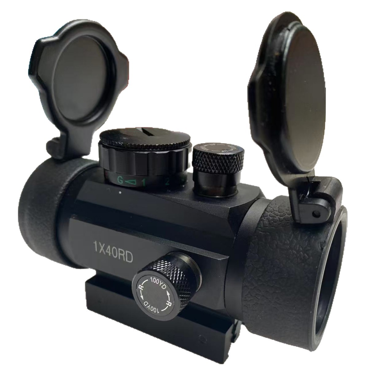 Objetivo de búsqueda de objetos 1 × 40 telescopio láser al por mayor de objetos de búsqueda de objetos ajustables hacia arriba, hacia abajo, hacia atrás