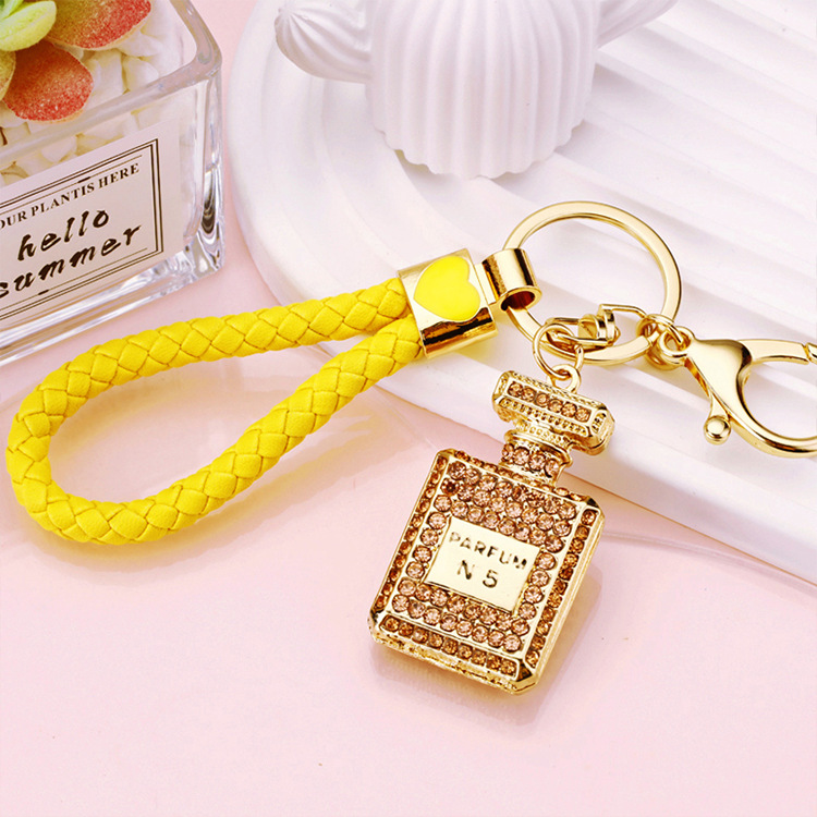 Cute Letter Bow Knot Perfume Bottle Metal Women's Keychain display picture 12