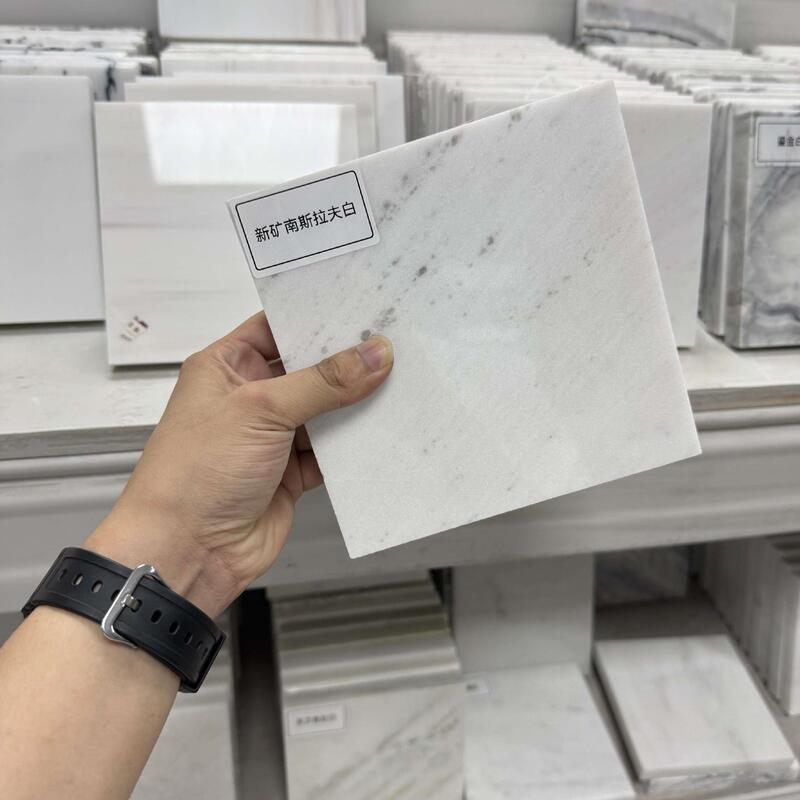 Yugoslavia White Carrara White Marble Sample Natural Stone Home Decoration Building Materials Sample