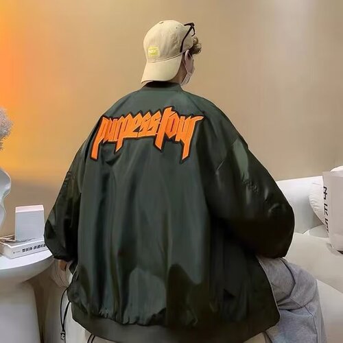Wholesale spring and autumn baseball uniforms casual new coat letter print national trend loose couple coat