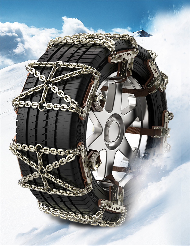 Car Anti-Skid Chain, Car Snow Tire, Suv Off-Road Vehicle, Rice-Shaped Universal Automatic Tightening Anti-Skid Chain