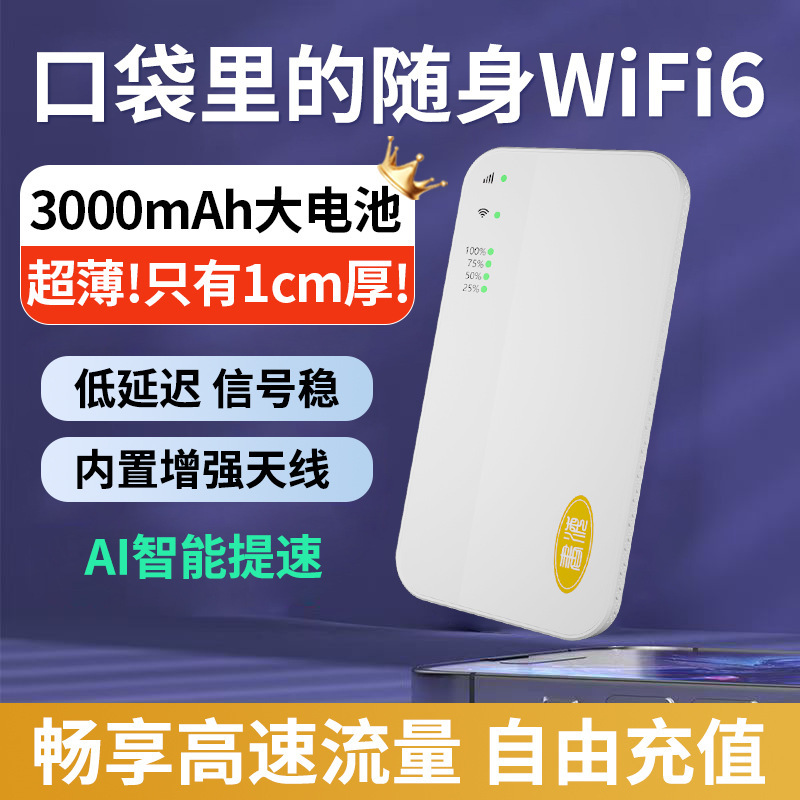 2025 新しい超薄型ポータブル Wi-Fi プラグフリー可動 Wi-Fi ルーター家庭用屋外旅行インターネット宝物|undefined