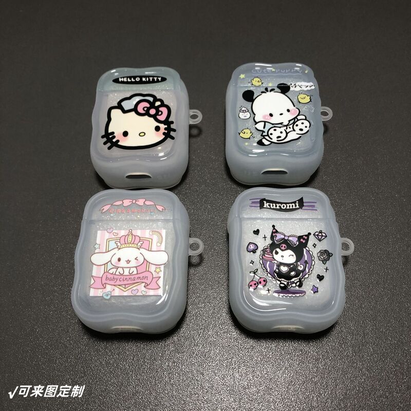 Kitty Cat Pacha Dog Kuromi Cinnamon Dog I12 Bluetooth Headphone Shell Domestic Headphone Protective Cover Cream Pattern