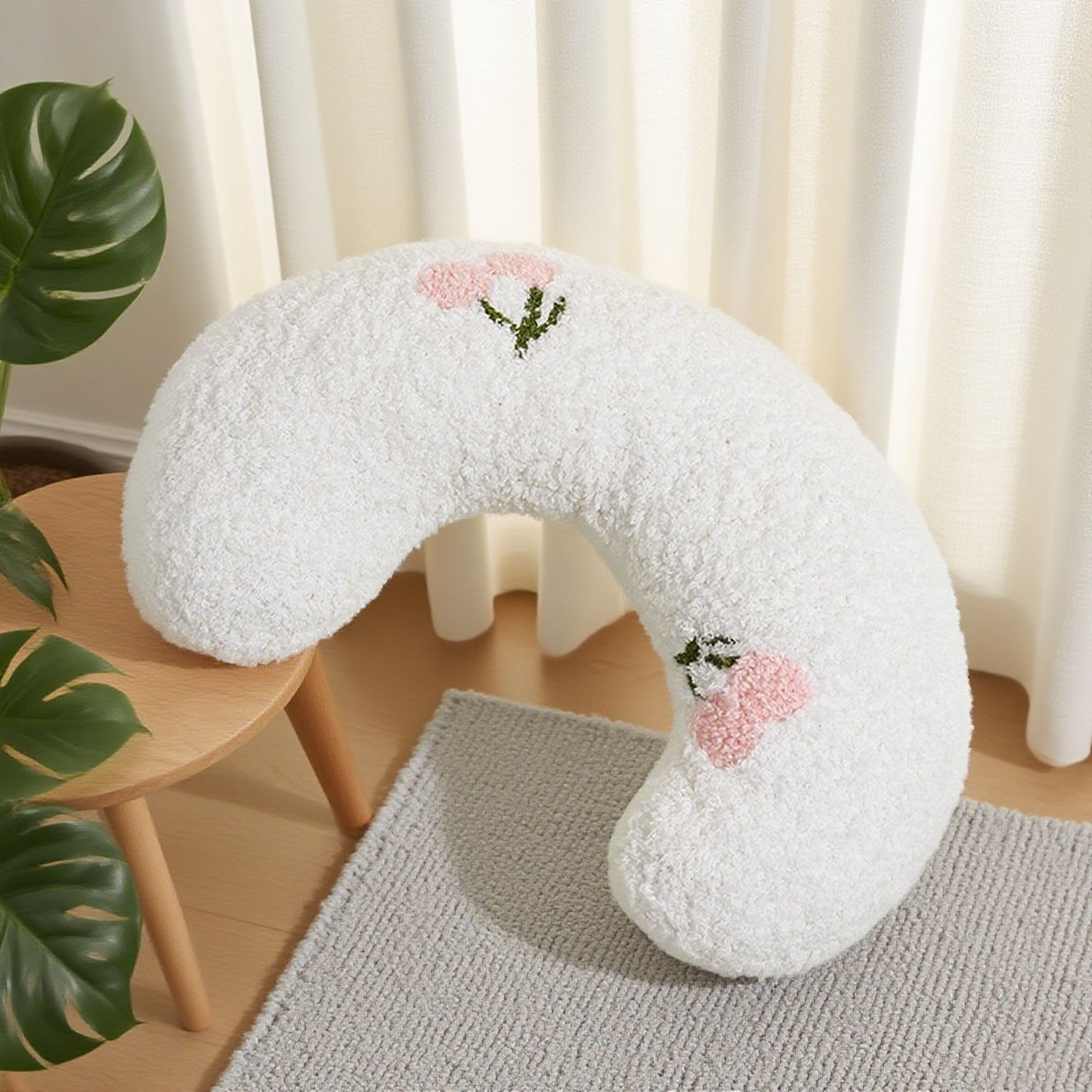 애완동물 U자형 베개(화이트)