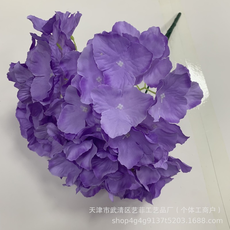 仿真花束5头无叶绣球婚庆假花路引装饰外贸跨境仿真绣球假花家居|undefined
