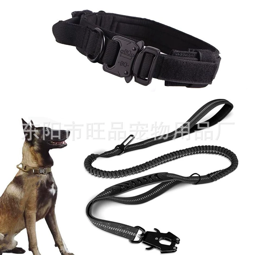 Трансграничный регулируемый тактический ошейник для наружной тренировки тактический собачий петли домашние собаки ошейник нейлон собачья шея веревка оптом