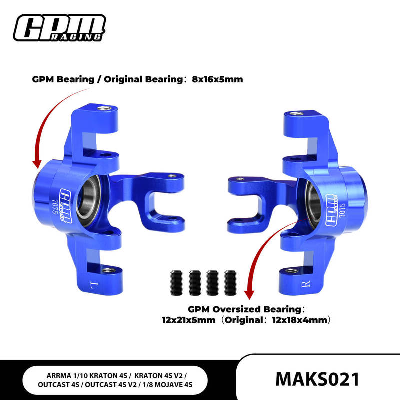 Arrma 1/10 Caturun Wanderer 4S 1/8 Mojave 4S Aluminum Alloy 7075-t6 Front Steering Cup