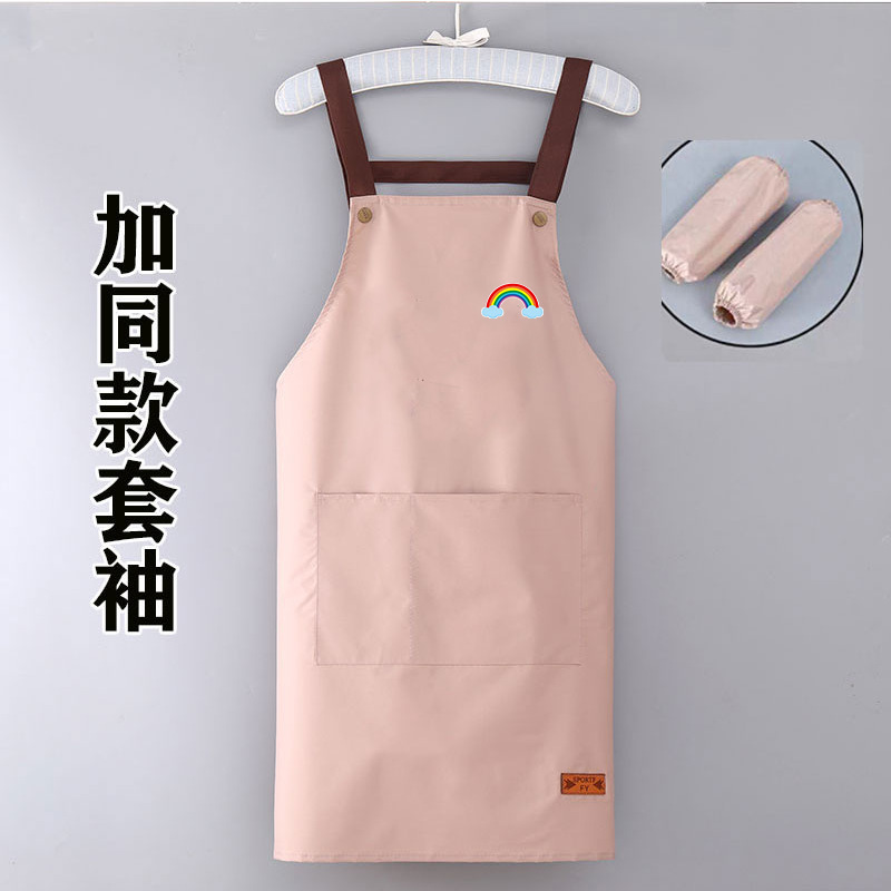 メーカー卸売家庭用キッチンエプロン男性と女性のための防水および耐油オイルペイントルーム作業エプロンマニキュア大人のレストラン作業服|undefined