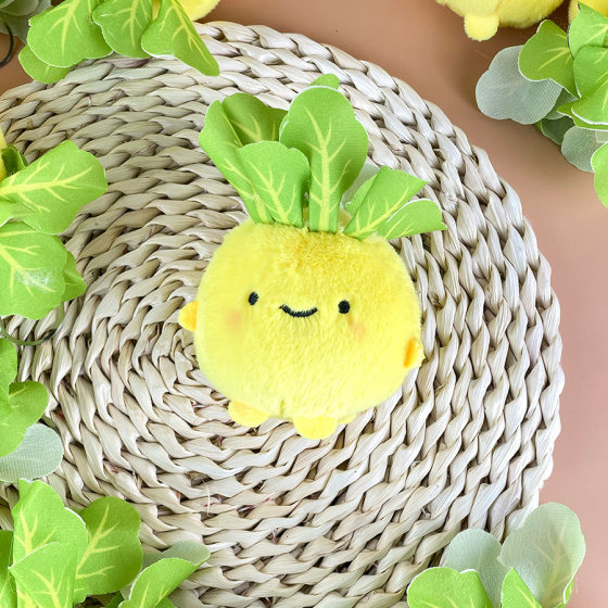 Cute soft cute turnip doll pendant creative three-color radish vegetable plush doll key ring doll batch