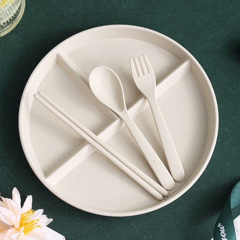 북유럽 쌀 숟가락과 포크 젓가락