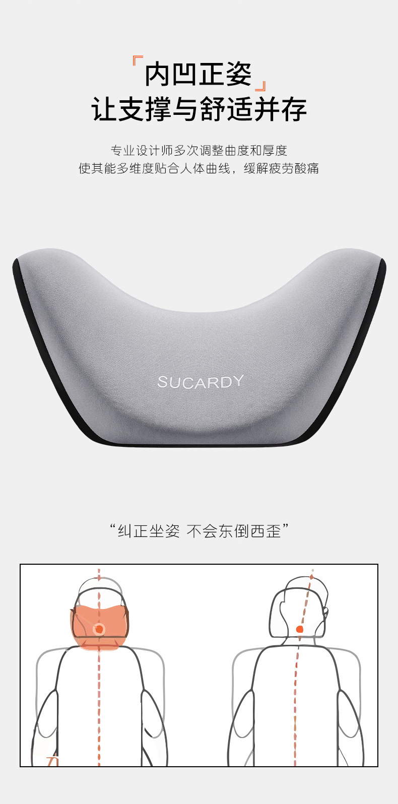 Shukati car headrest car sleeping travel pillow v-type car seat pillow car memory foam neck pillow