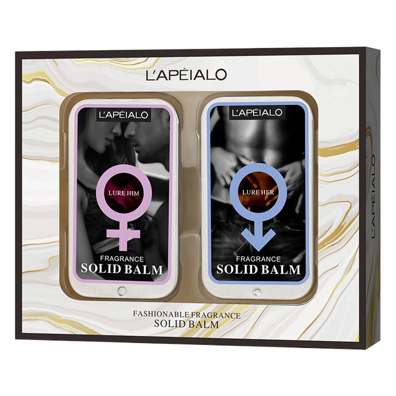 Cross-border hot-selling rapier solid balm box light fragrance male and female students portable solid perfume L902-L903