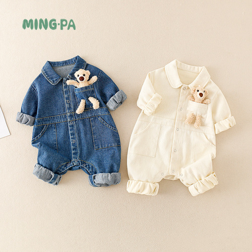 Mingpa Baby Clothes Autumn Newborn Boy's Overalls Spring and Autumn Outwear 