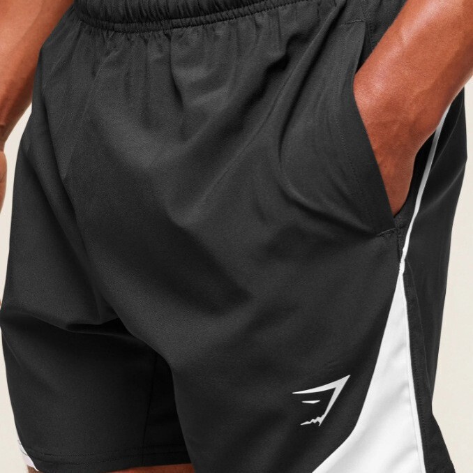 Gymshark Elastic Running Fitness Training Muscle Quick-Dry Track and Field Sports Shorts Men's Quick-Dry Sports Quarter-Length Shorts
