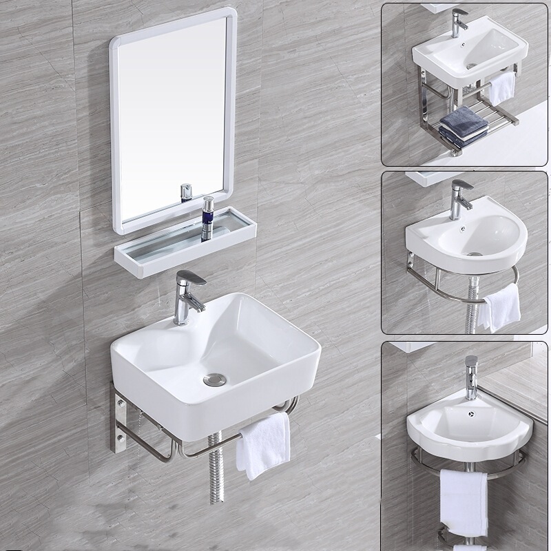 Bracket basin rental room wash basin suit bathroom simple wash basin engineering multi-style wash basin