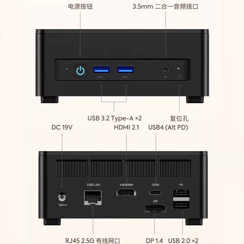 MINIS FORUM Mini Host PC UM870/690/760/680 Slim Ryzen 6900HX/8745H