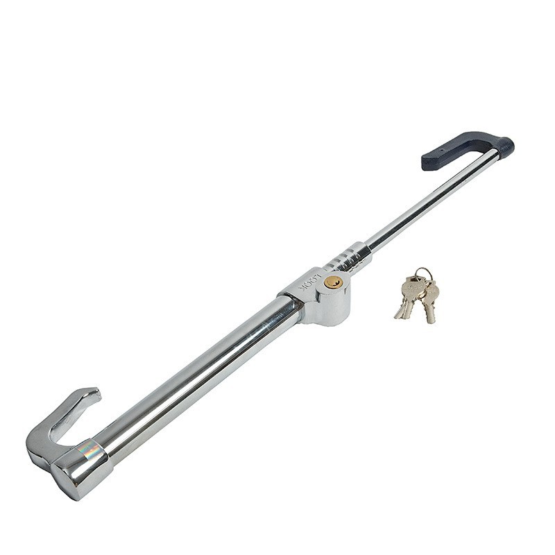 Car lock clutch lock oil door lock car steering wheel lock anti-theft lock retractable adjustment lock multi-section hook lock