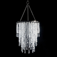 婚庆婚礼欧式蜡烛铁艺亚克力串珠吊灯酒店布置吊顶灯具枝形装饰