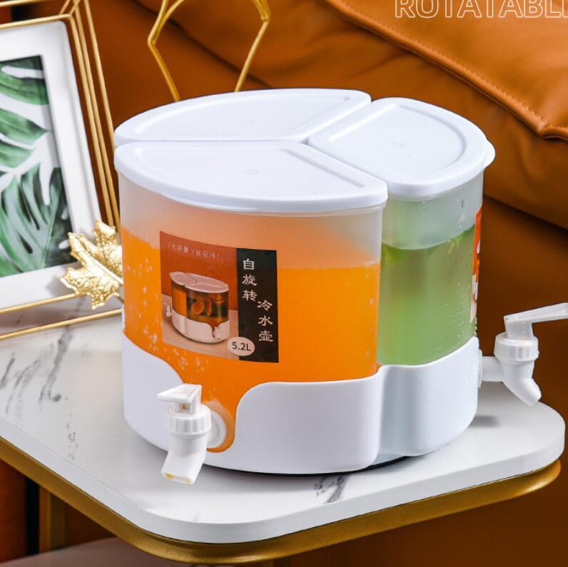 家用冷饮大容量带冰箱柠檬水果茶壶夏季凉水桶冷泡瓶水龙头冷水壶|ms