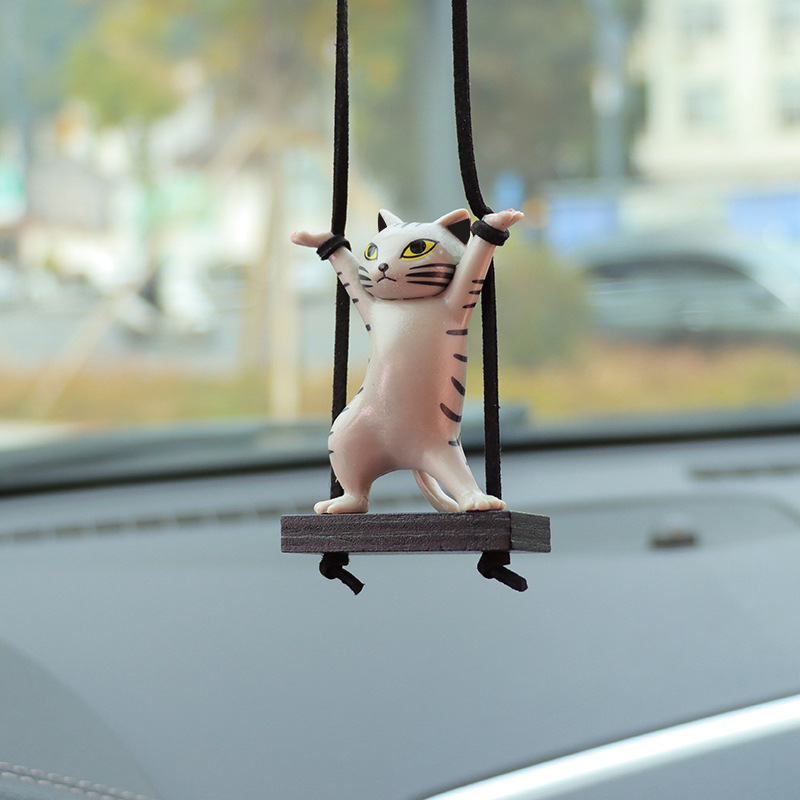 Twisted Waist Cat Car Pendant Car Interior Decoration Supplies Car Pendant Pendant Car Charms Car Supplies Batch