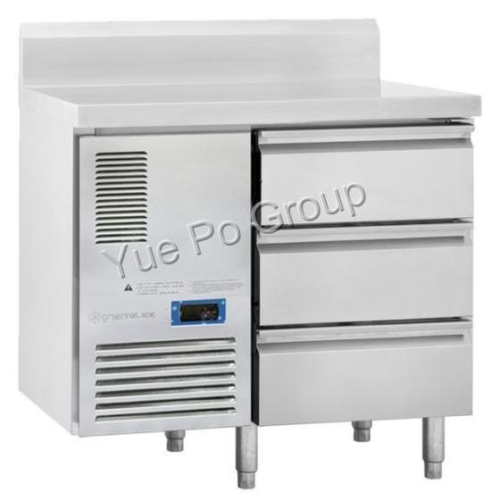 雪宝平台冷藏柜 三抽屉 GN1/1 (风冷) S2