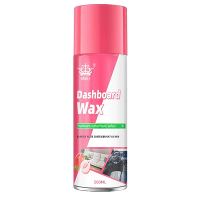 English dashboard wax, car instrument leather renovation and polishing agent, plastic furniture maintenance and cleaning care wax, tire wax (Car wax) - english-dashboard-wax-peach-500ml