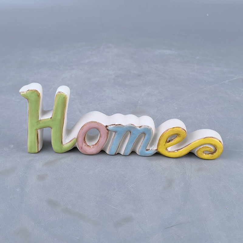 Inglés creativo letras de cerámica decoración de la casa moderna sala de estar escritorio dormitorio regalo de cumpleaños regalo de amor