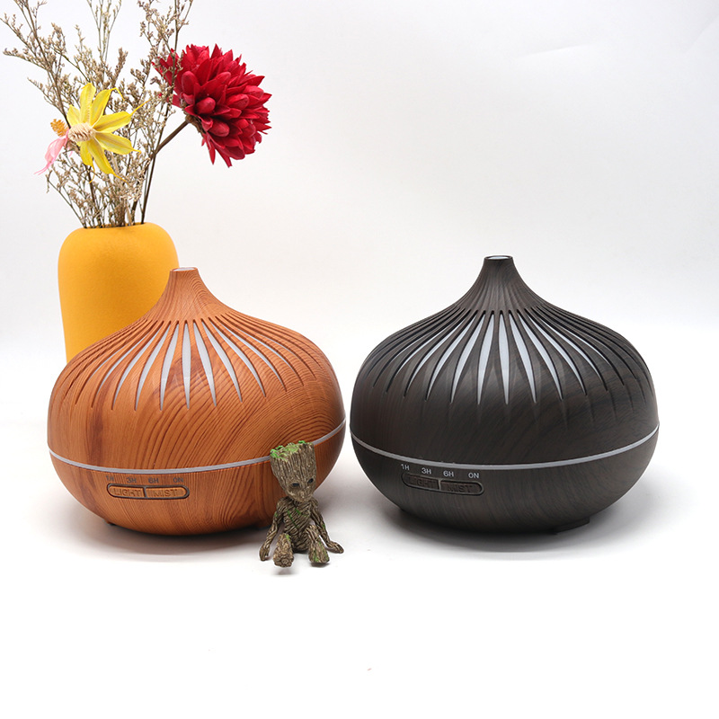 국경 간 뜨거운 나뭇결 뾰족한 입 속이 아로마 테라피 기계 가습기 에센셜 오일 가정용 침실 음소거 아로마 테라피 안개량