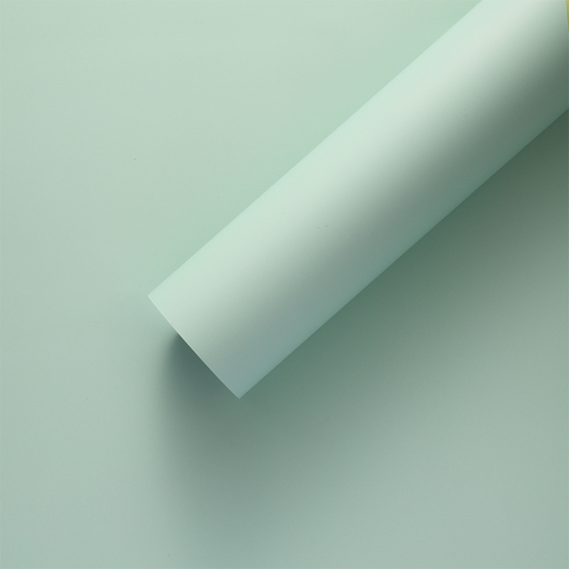 Nuevo paquete de ramo de flores 8.5 seda elegante viento de niebla matte papel de embalaje impermeable espesado papel de color sólido florista